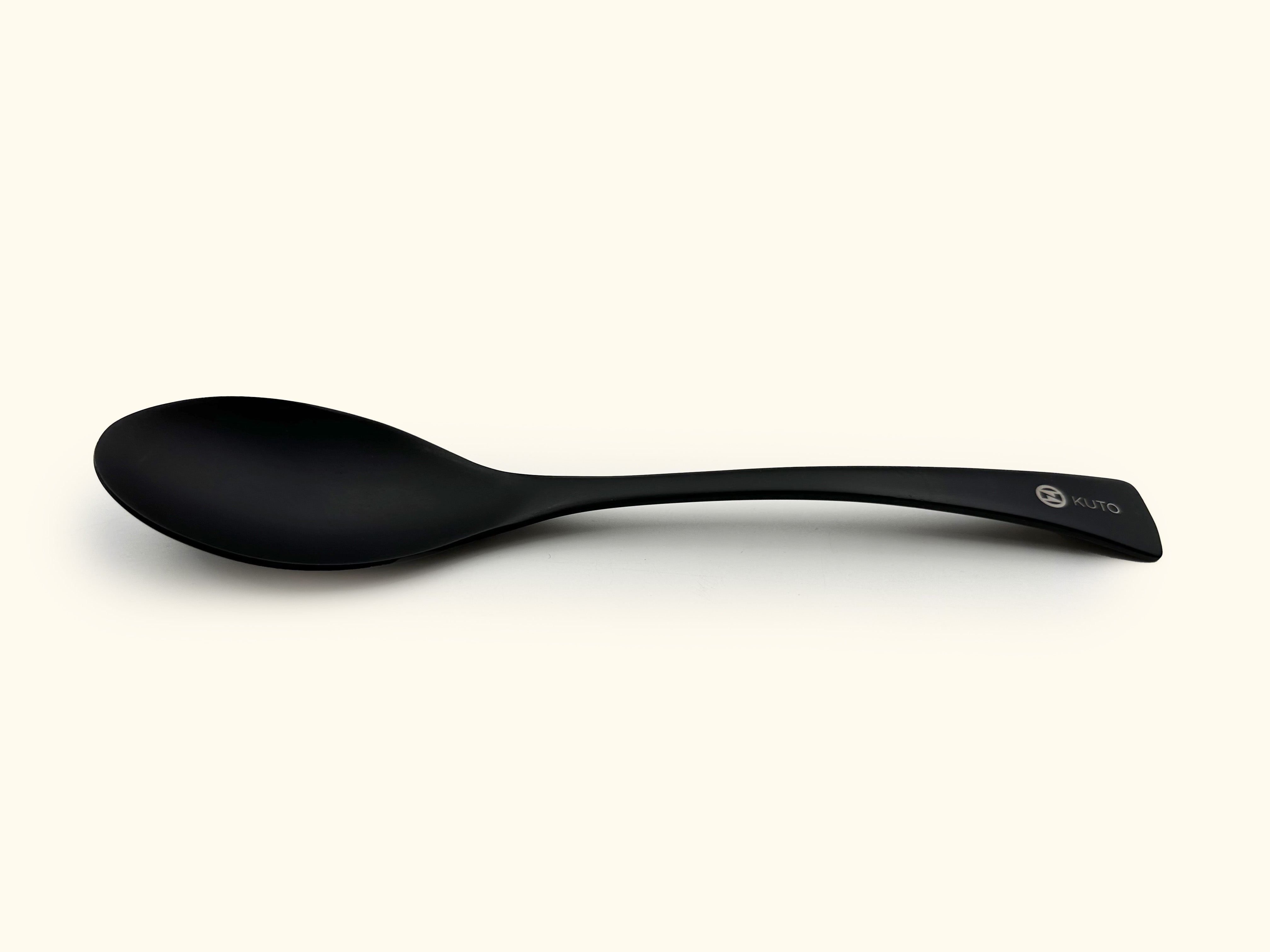 KUTO Black Quenelle Spoon