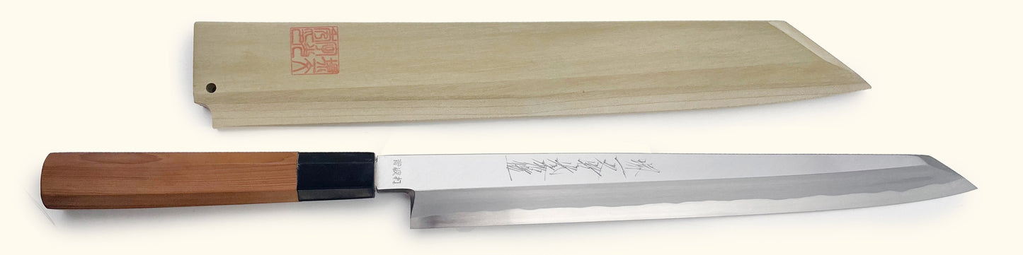 Sakai Ichimonji Blue Steel #1 Montanren Kiritsuke Yanagi 270mm