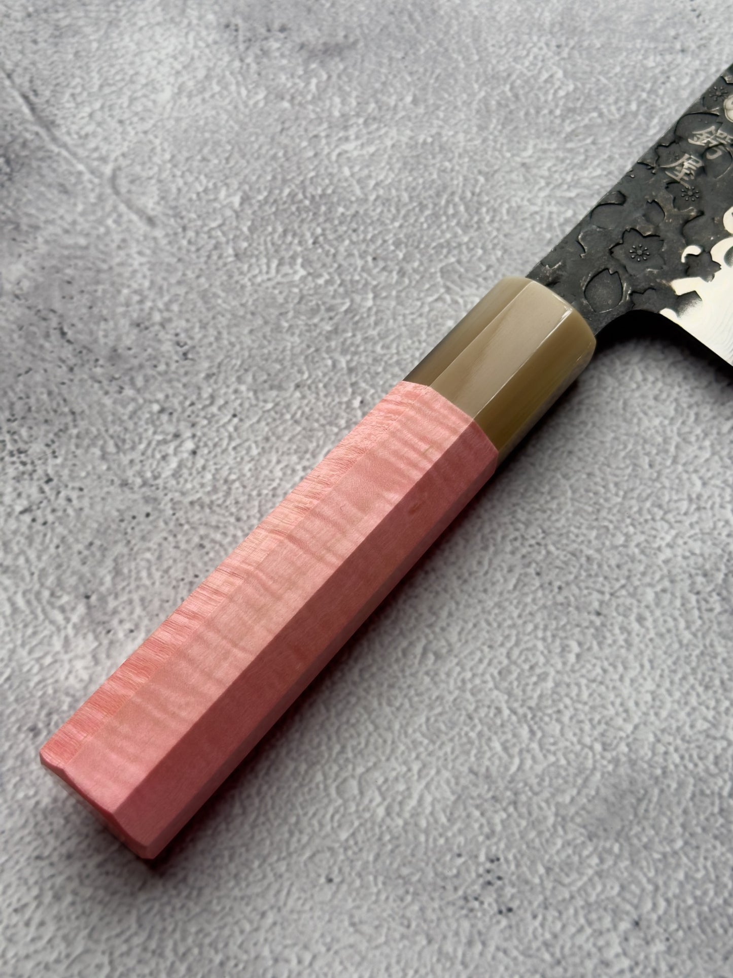 Tomohiro Kakinuma Cherry Blossom Tsuchime Kiritsuke 190mm