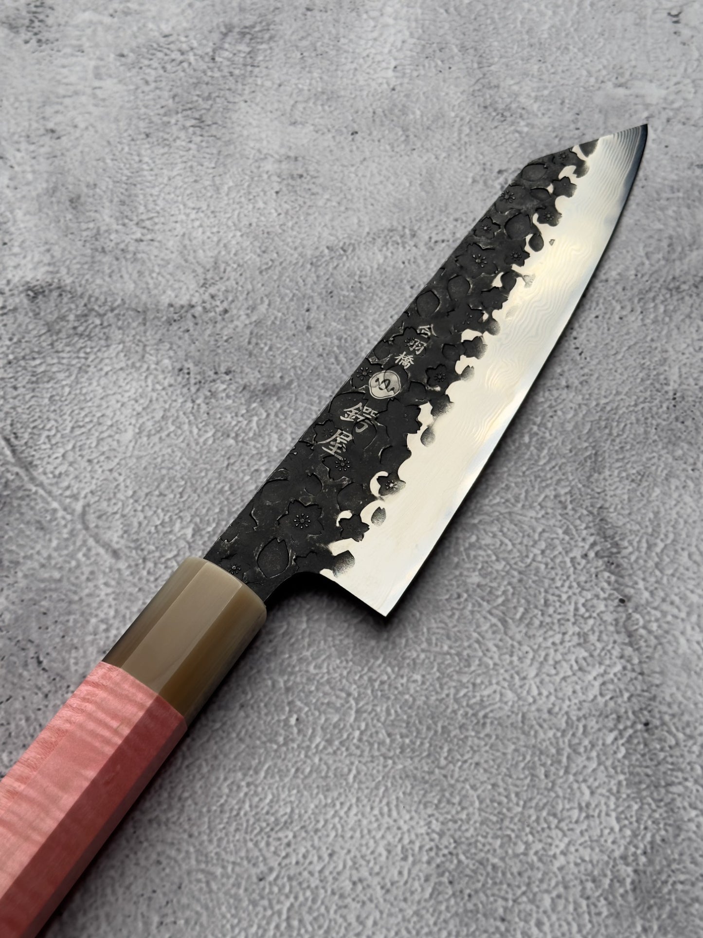 Tomohiro Kakinuma Cherry Blossom Tsuchime Kiritsuke 190mm