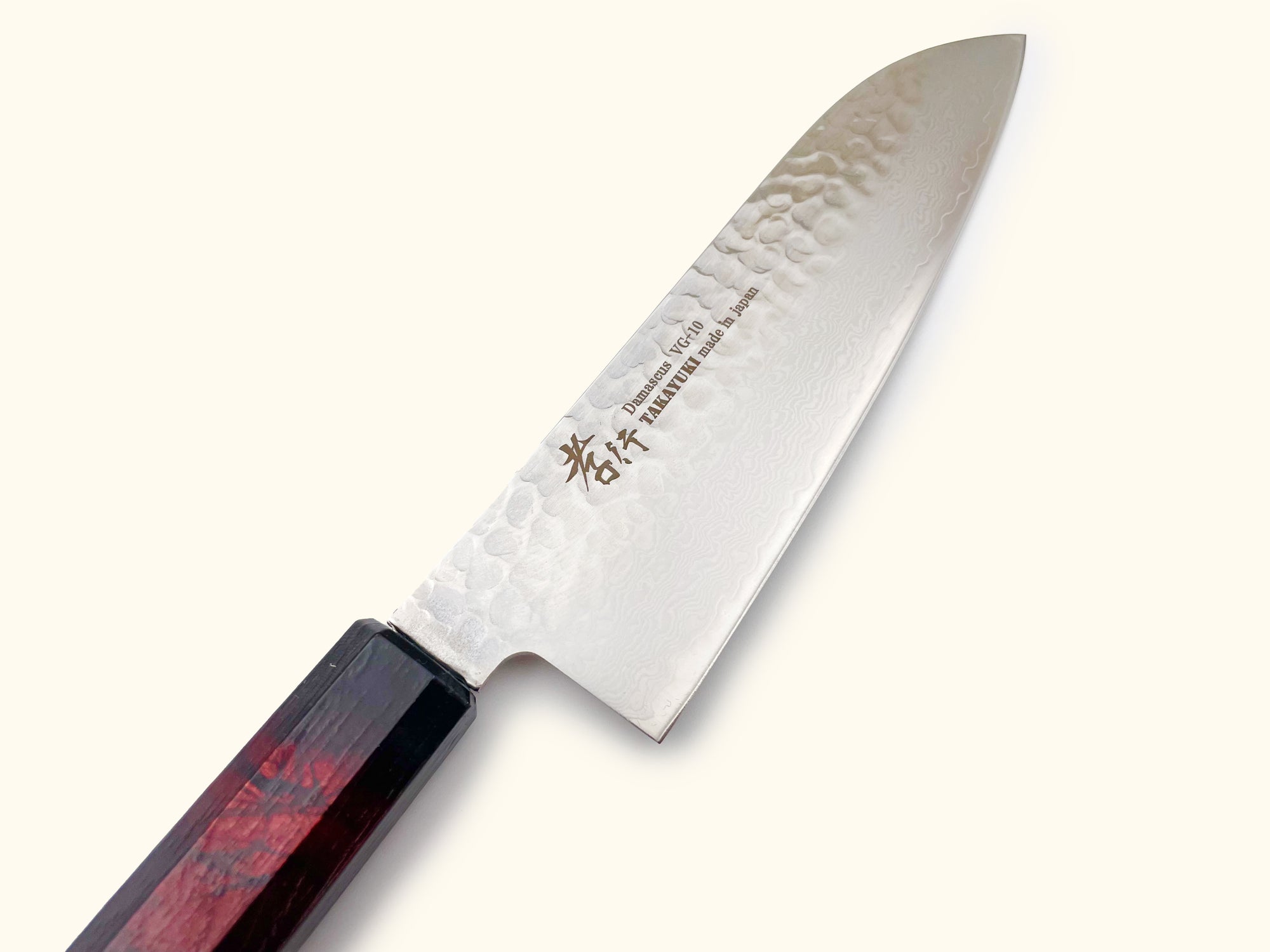 Sakai Takayuki Nanairo Red Tortoiseshell Santoku 170mm
