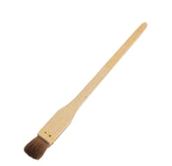 Wooden Horse Hair Basting Flat Brush 20mm
