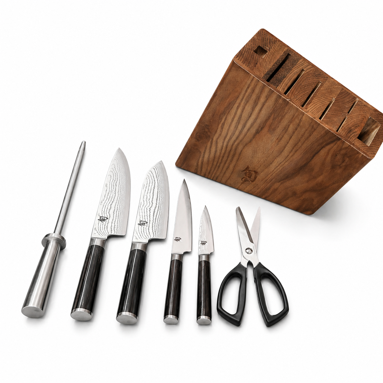 Shun Classic 7pcs Kitchen Tools Set with Knife Stand
