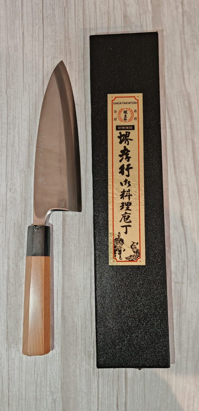 Sakai Takayuki Hakugin INOX Mirror Finish Japanese Chef's Knife 180mm