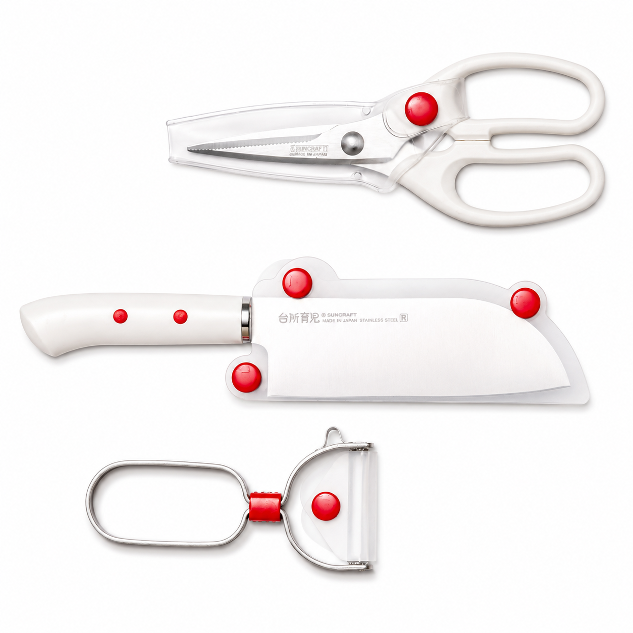 Kids Starter Set 3PCS (Knife/Scissors/Peeler) Right Hand