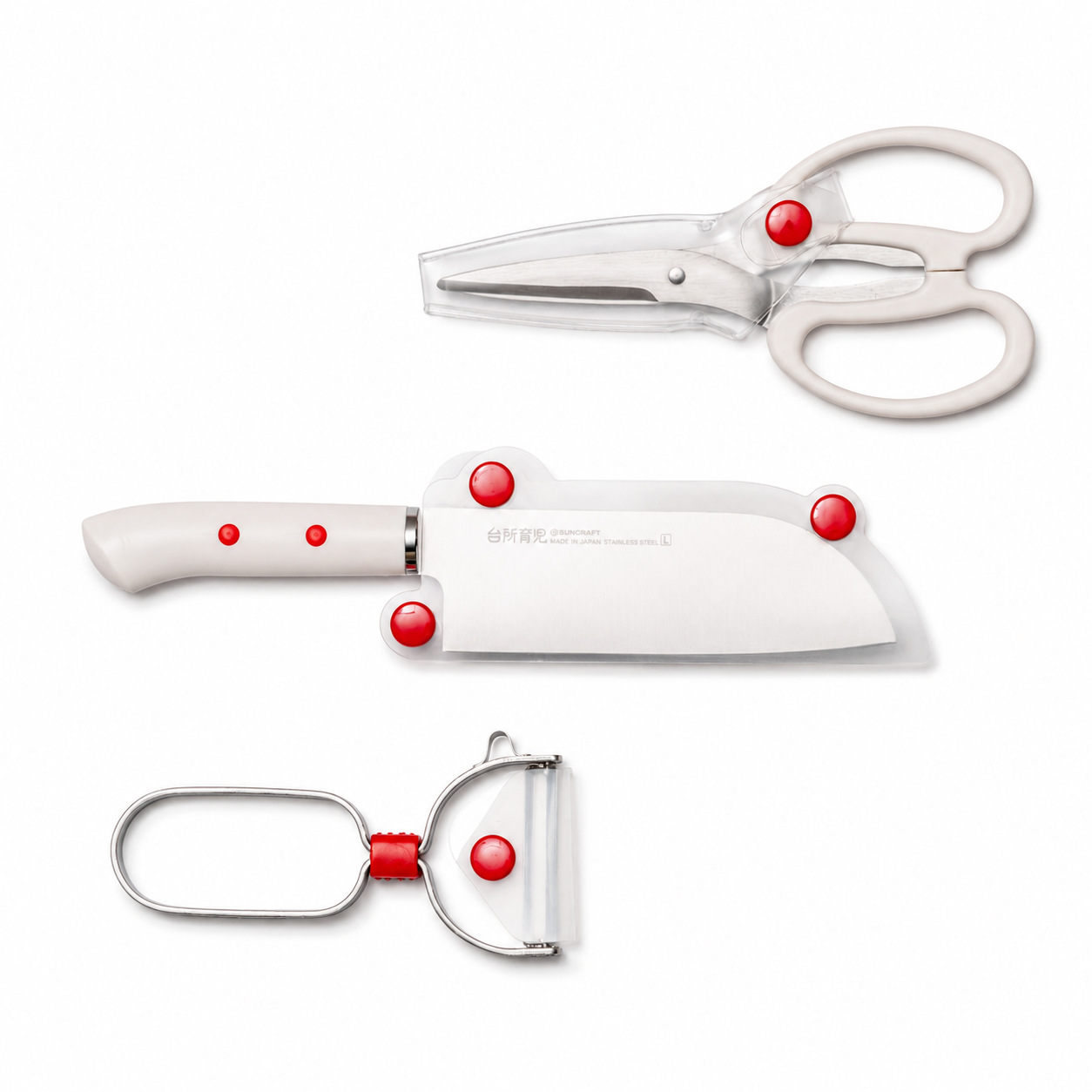 Kids Starter Set 3PCS (Knife/Scissors/Peeler) Left Hand