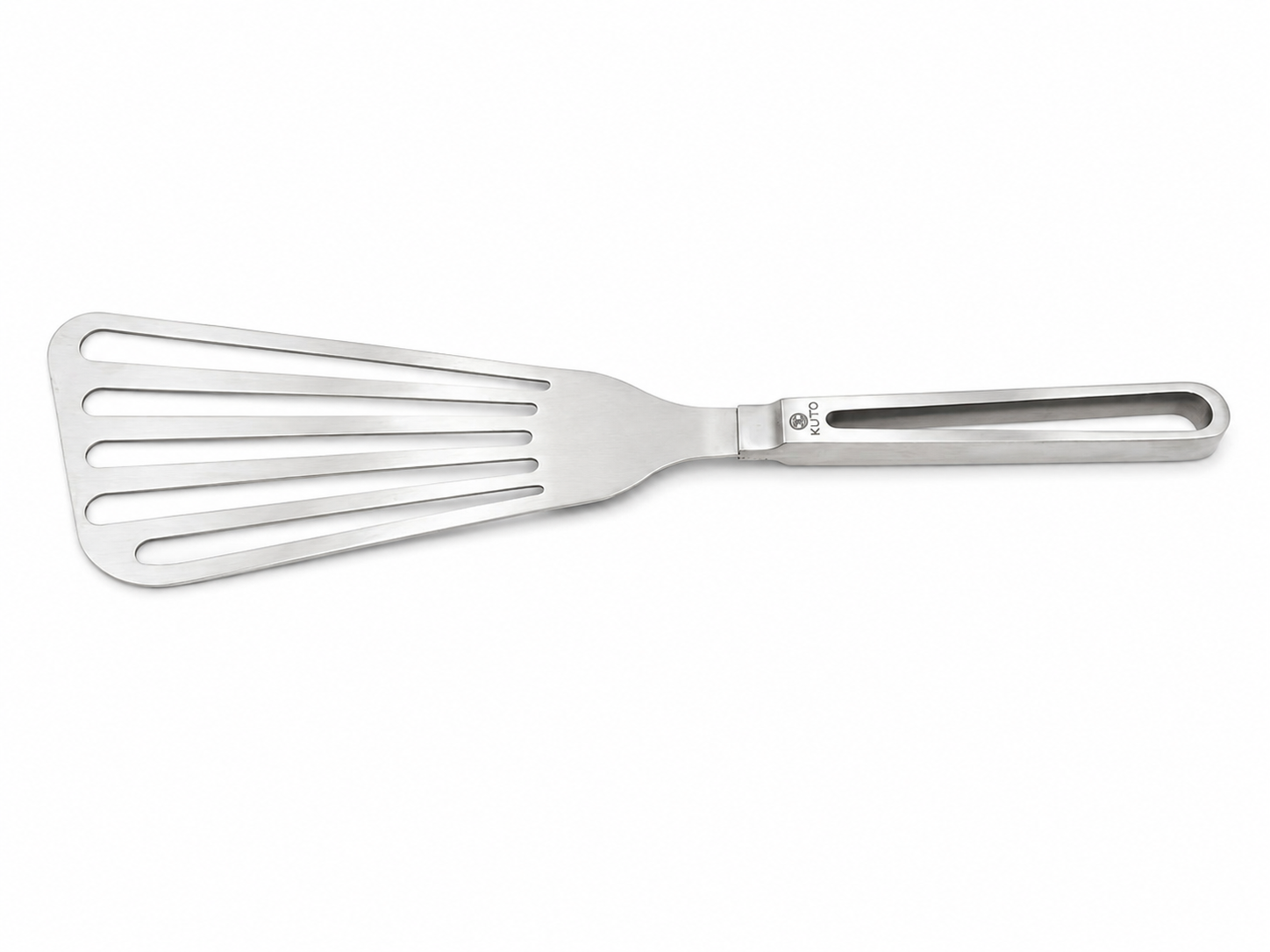 KUTO Stainless Steel Slotted Straight Spatula 29cm