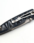 Mcusta Classic Wave VG10 Damascus Blue Micarta 195mm