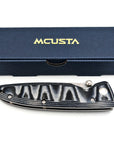 Mcusta Classic Wave VG10 Damascus Blue Micarta 195mm