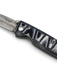 Mcusta Classic Wave VG10 Damascus Blue Micarta 195mm