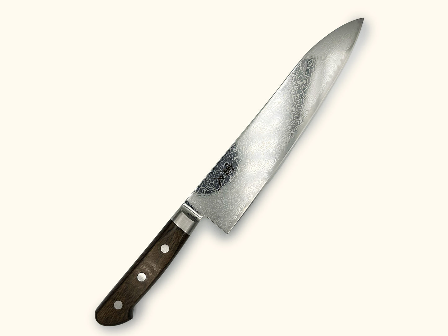 Tomihisa 68 Layer Brown Handle Gyuto 210mm