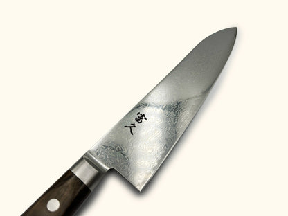 Tomihisa 68 Layer Brown Handle Gyuto 210mm