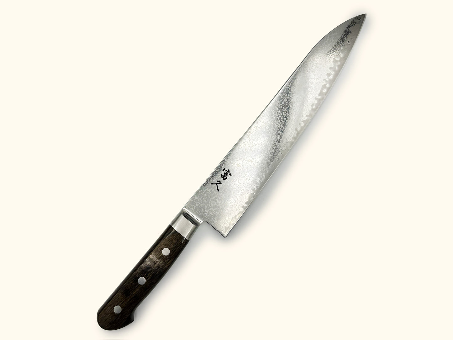 Tomihisa 68 Layer Brown Handle Gyuto 240mm