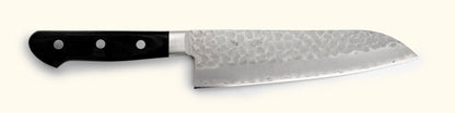 Tomihisa Aoi AUS8 Black Santoku 180mm