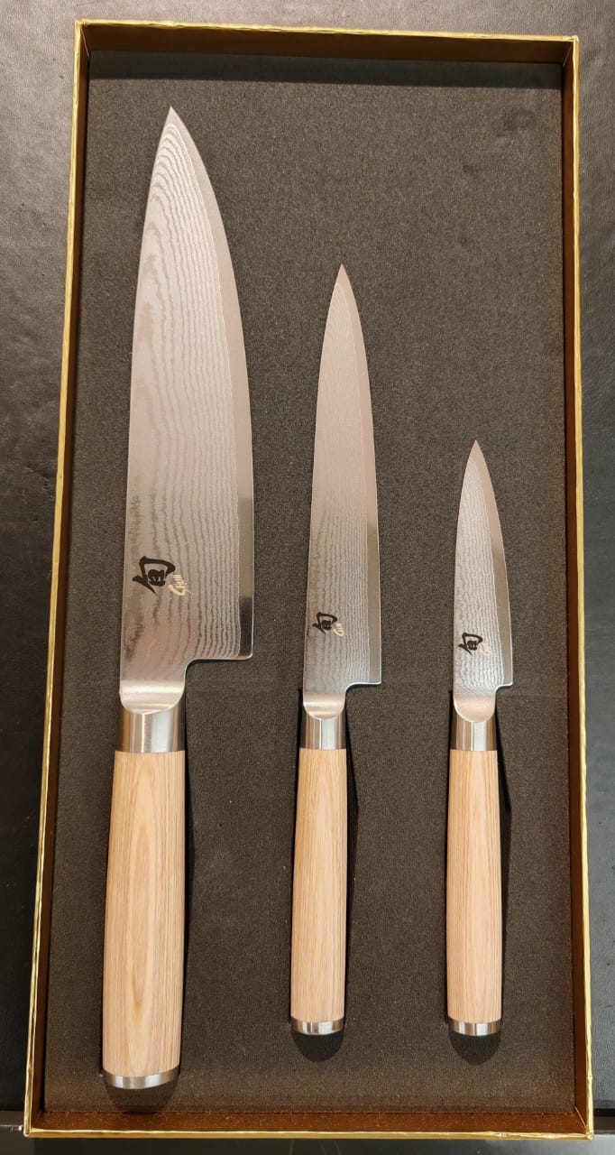 Shun Classic White 3 Pcs Set Gyuto