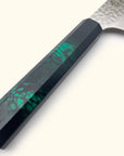 Sakai Takayuki Nanairo Green Tortoiseshell Kiritsuke 190mm
