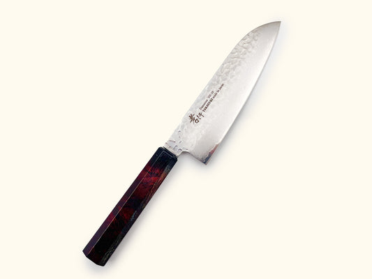 Sakai Takayuki Nanairo Wine Tortoiseshell Santoku 170mm