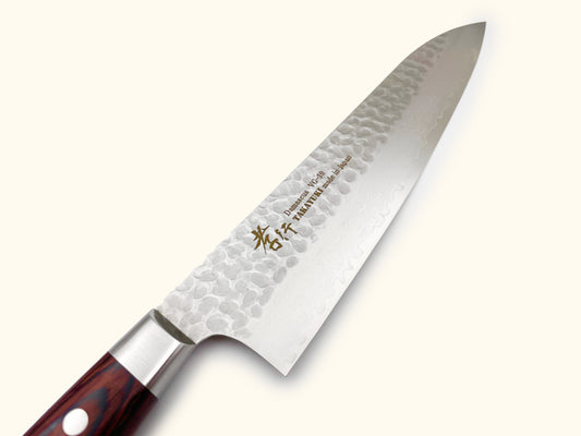 Sakai Takayuki 33-Layer Damascus Hammered VG10 Wa Gyuto Knife 210mm