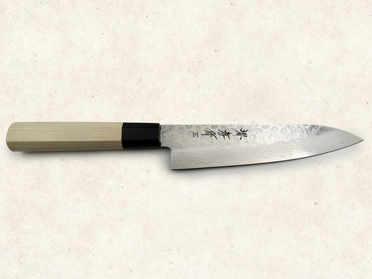 Sakai Takayuki 45 Layer Damascus Tsuchime Wa-Gyuto 180mm